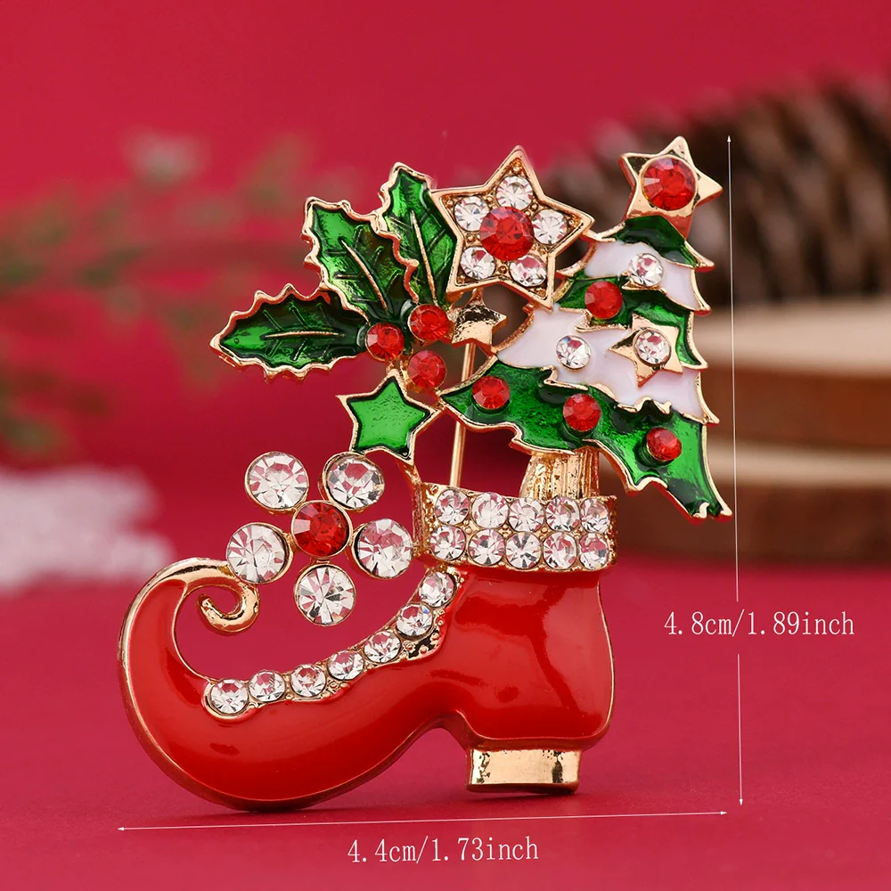 Brooches Enamel Alloy Electroplating Unisex Christmas Style - Image 9