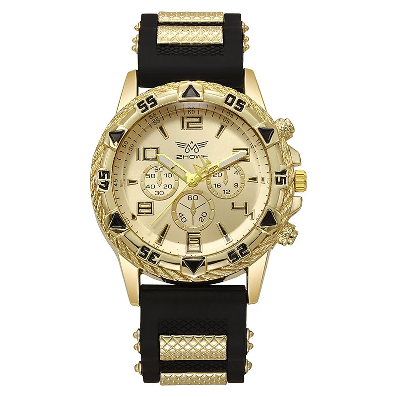 Business Men's Casual Quartz Watch With Fake Threeeye Dial Alloy Case And Strap Stainless Steel Buckle Round Dial - Image 7