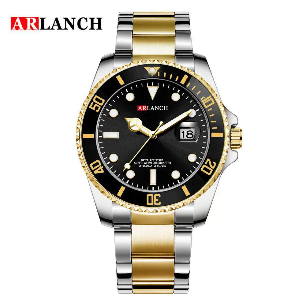 Business Men's Metal And Stainless Steel Round Quartz Watch - Image 7