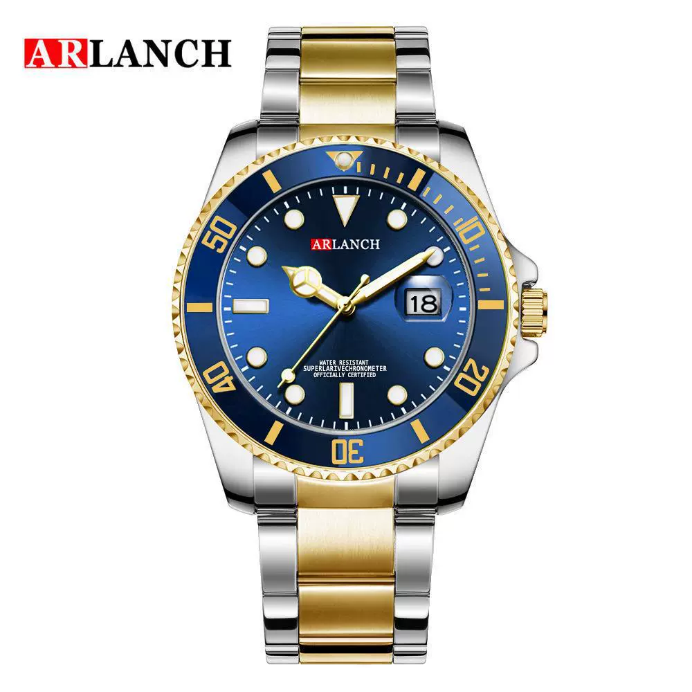 Business Men's Metal And Stainless Steel Round Quartz Watch - Image 8