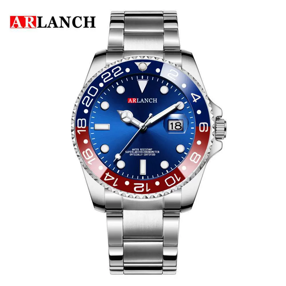 Business Men's Metal And Stainless Steel Round Quartz Watch - Image 9
