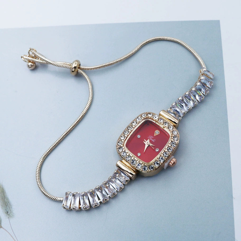 Casual Square Female Quartz Watch With Alloy Case And Buckle Mineral Reinforced Glass Mirror And Printed Logo - Image 3