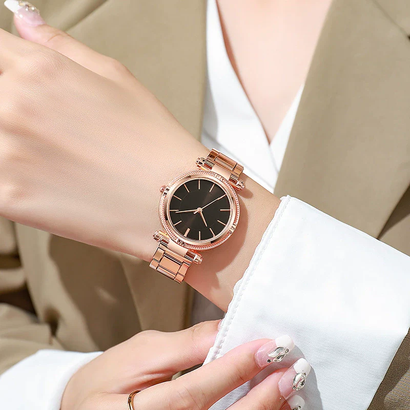 Casual Universal Quartz Watch With Alloy Case Iron Band And Round Dial - Image 3