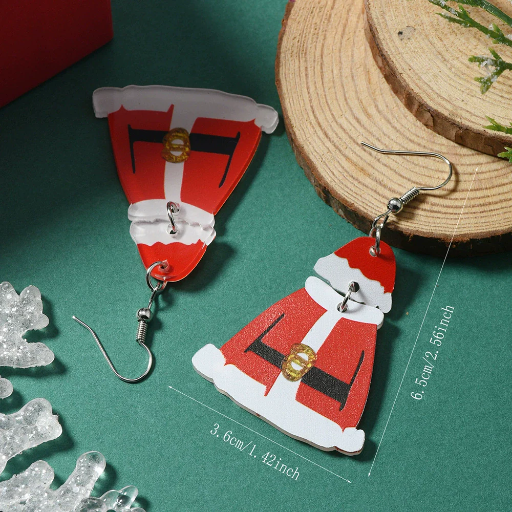 Christmas Carnival Party Elegant Fashion Acrylic Doublesided Earrings - Image 11