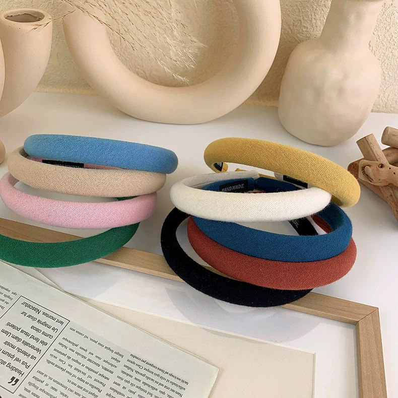 Cloth Knitting Sponge Hairband For Girls - Image 4