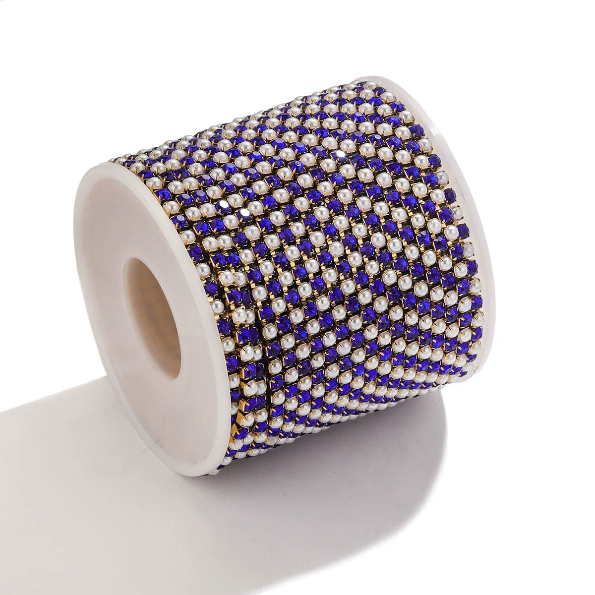 Clothing Accessories Stainless Steel Crystal Pearl Claw Chain Square Electroplated Jewelry Chain - Image 7