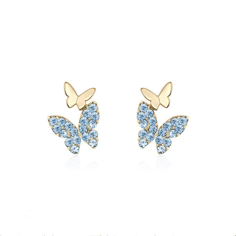 Copper Butterfly And Bow Ear Studs - Image 4