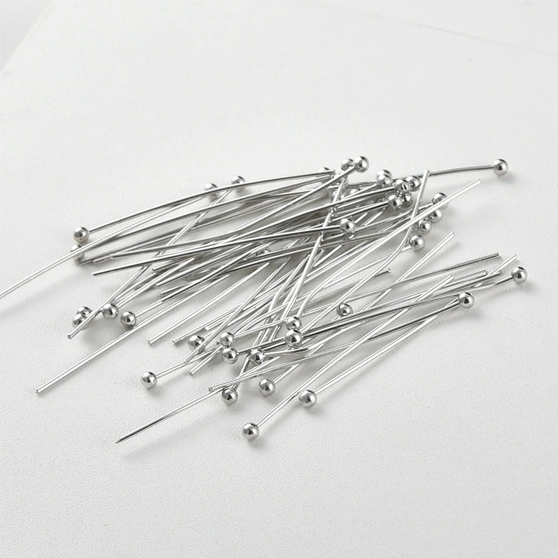 Copper Electroplated Ball Needle Handmade Earrings Material For Beaded Jewelry Accessories - Image 14