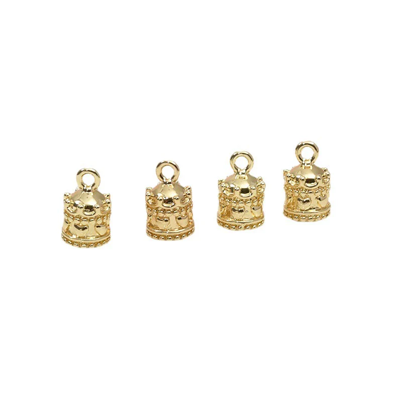 Copper Electroplated Geometric Zircon Carousel Box Jewelry Pendant Accessories - Image 5