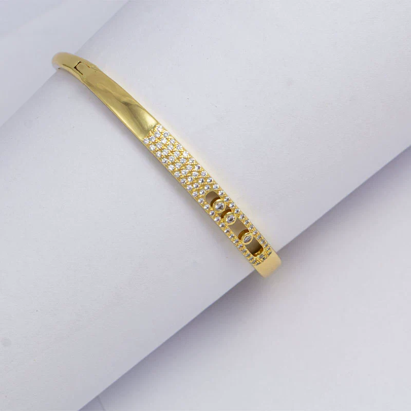 Copper Electroplating Simple Style Women's Diamond Bracelet - Image 2