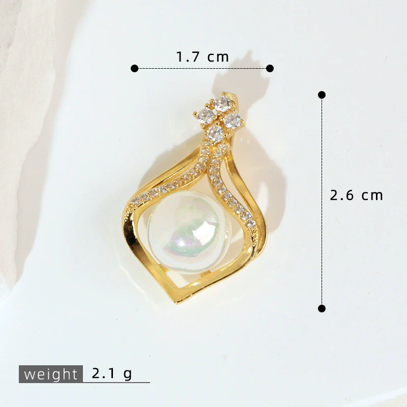 Copper Geometric Micropaved Jewelry Accessories Pendant For Women - Image 6