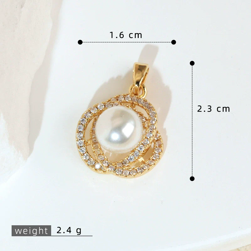 Copper Geometric Micropaved Jewelry Accessories Pendant For Women - Image 7