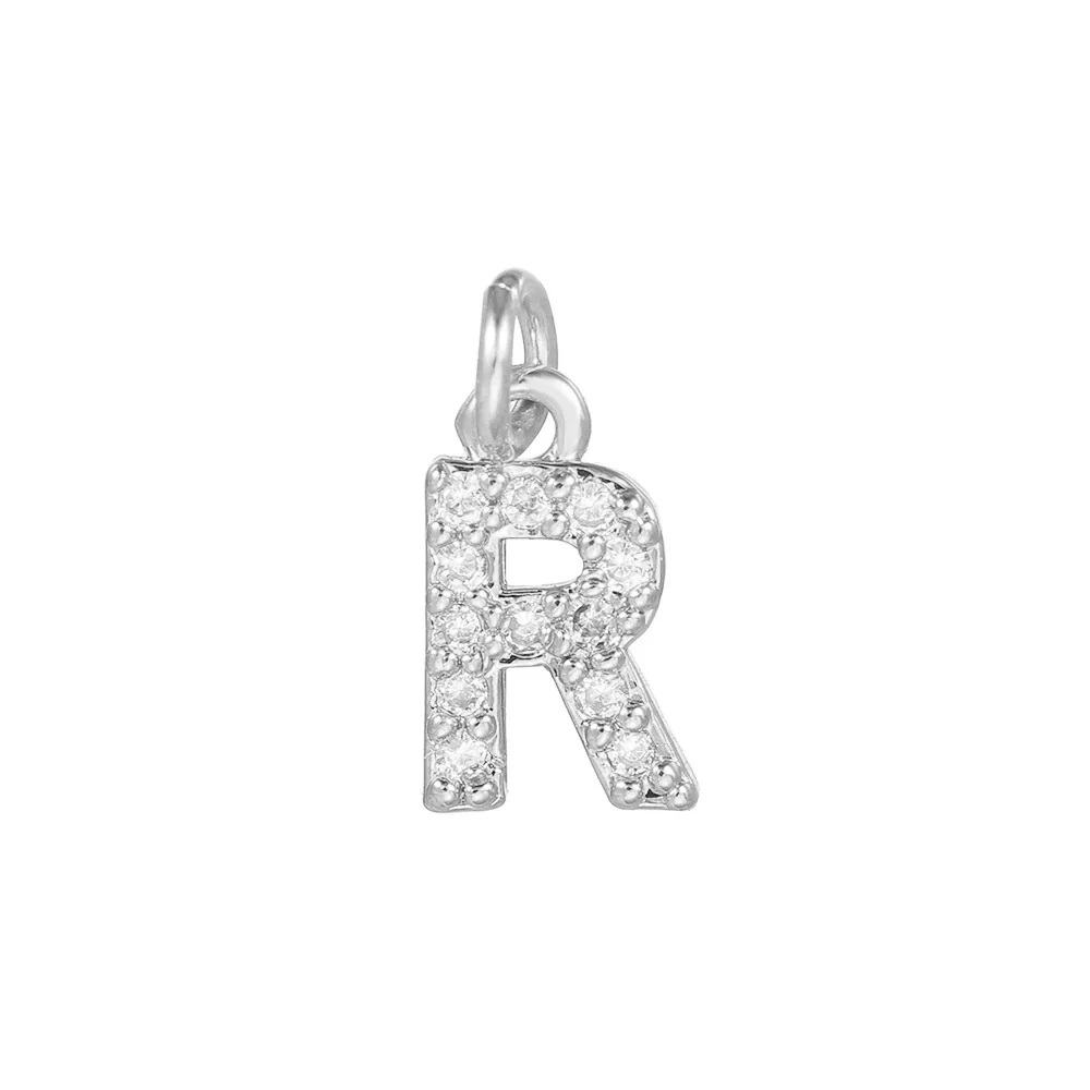 Copper Handmade Jewelry Accessories With Microinlaid Zircon And English Letters Electroplated - Image 23