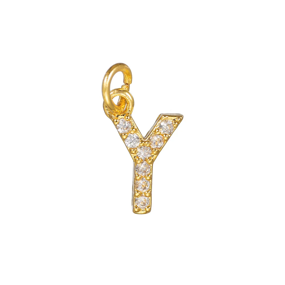 Copper Handmade Jewelry Accessories With Microinlaid Zircon And English Letters Electroplated - Image 56