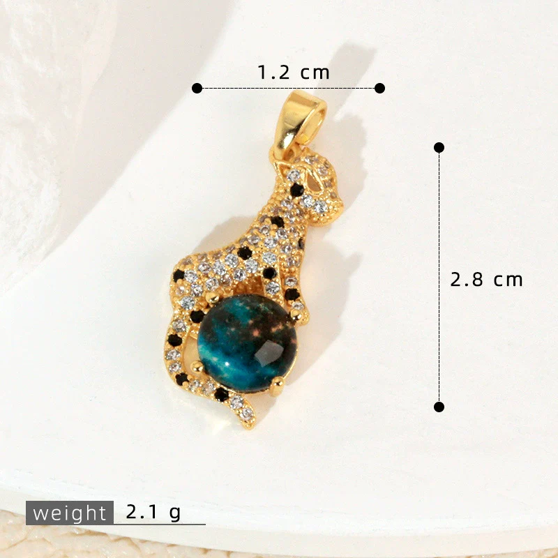 Copper Microinlaid Fantasy Planet Star Sun Moon Constellation Heart Shape Animal Zodiac Electroplated Necklace Pendant - Image 45