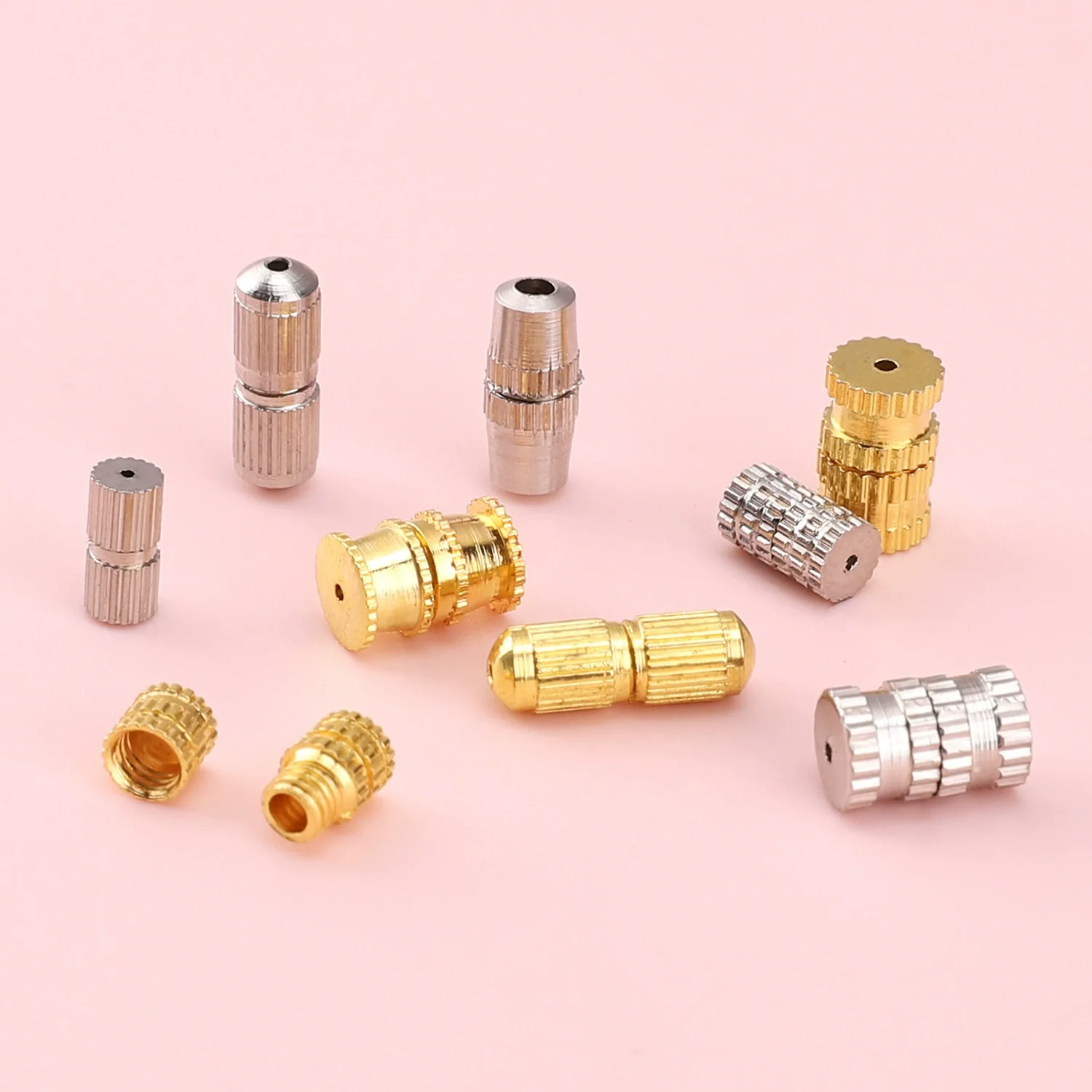 Copper Nut Screw Capsule Connection Buckle Jewelry Accessories For Diy Handmade Bracelets And Necklaces - Image 4