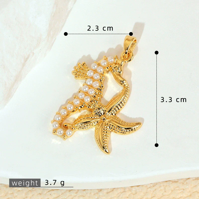 Copper Seashell Conch Crab Minimalist Animal Style Electroplated Women's Jewelry Pendant - Image 9