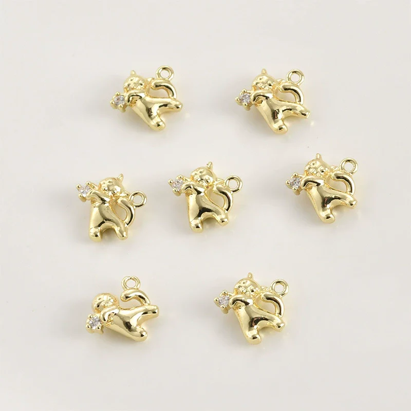 Copper Small Animal Pendant Electroplated Diy Handmade Jewelry Accessories - Image 18