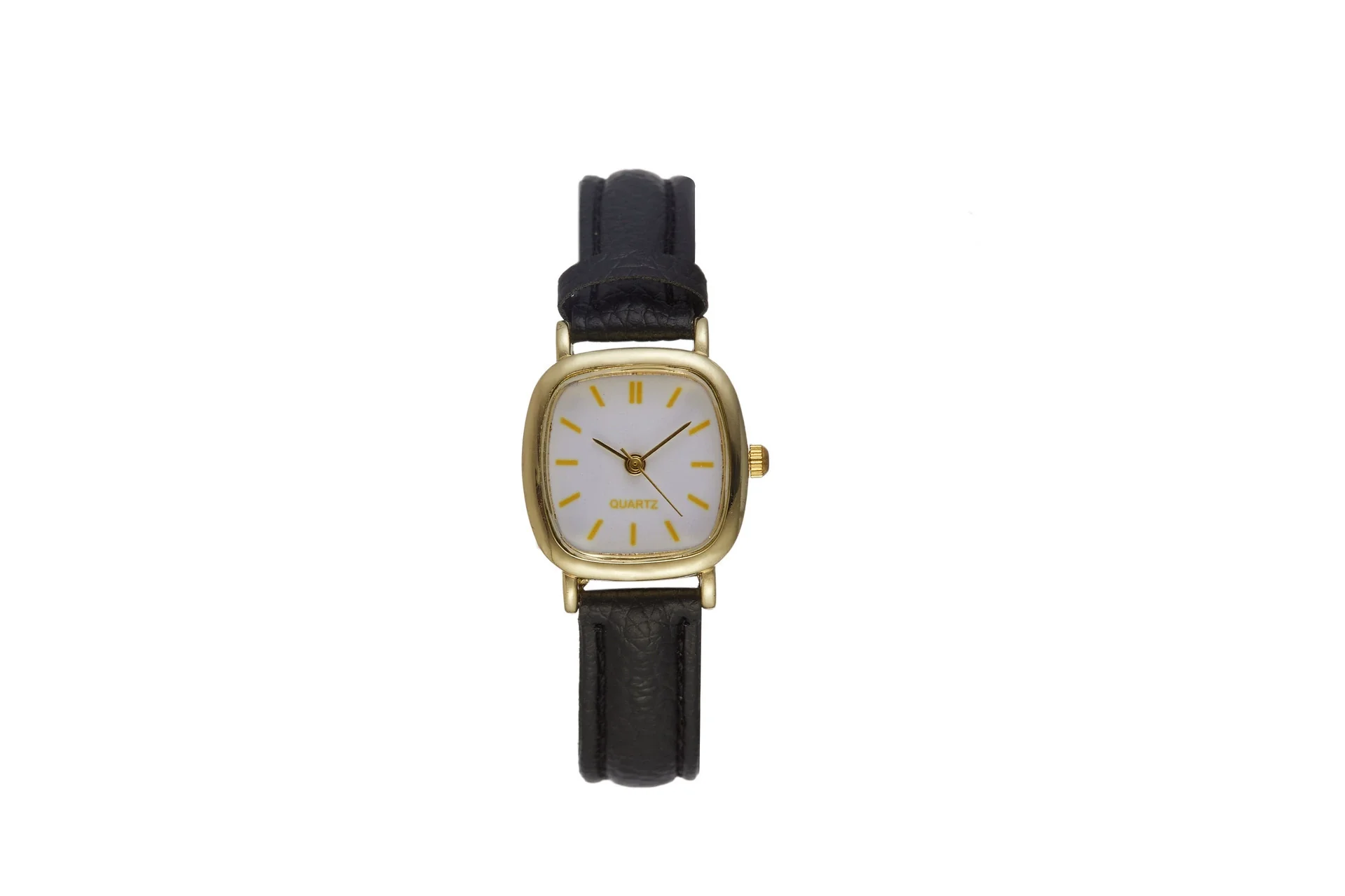 Couple Quartz Belt Watch Alloy Case Imitation Leather Strap Square Dial - Image 7