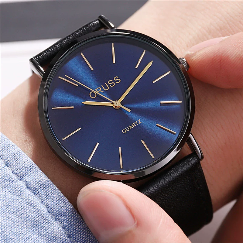 Couple's Stainless Steel And Pu Casual Waterproof Quartz Watch With Round Dial - Image 2