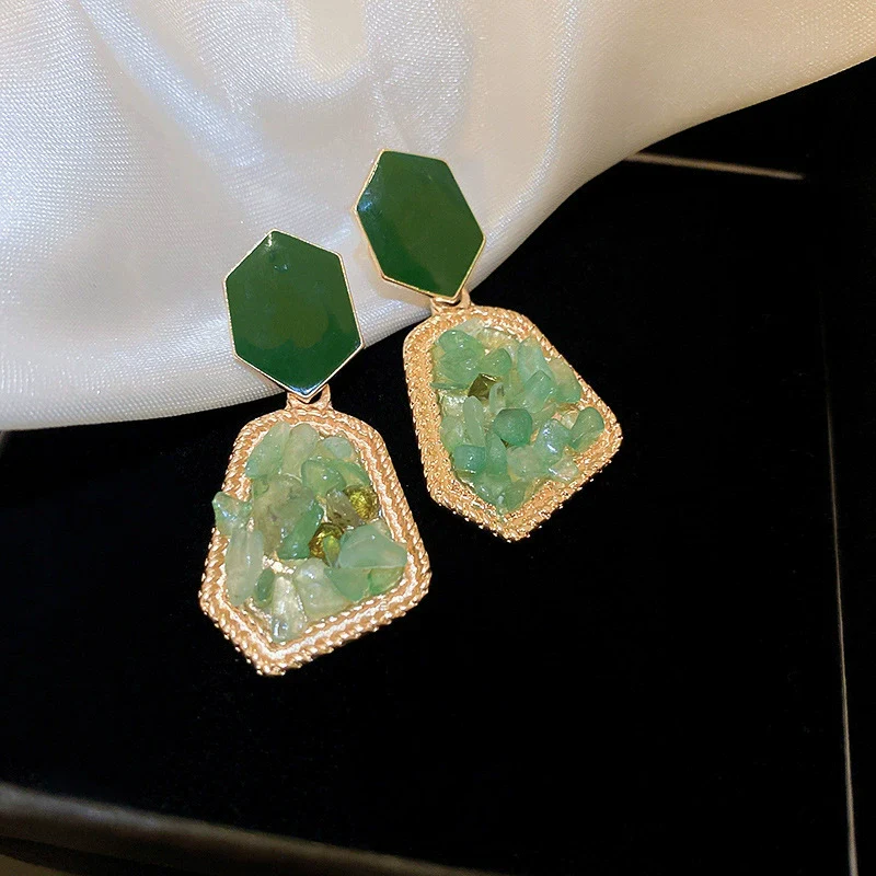 Crystal Colorful Flower Earrings Forest Style For Women - Image 14