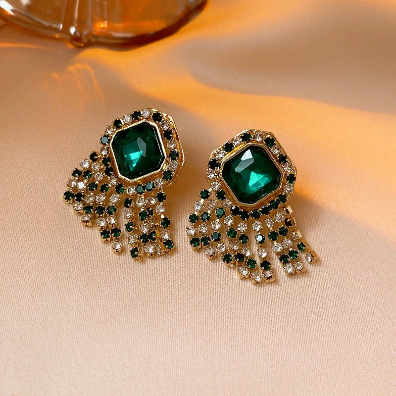 Crystal Colorful Flower Earrings Forest Style For Women - Image 16