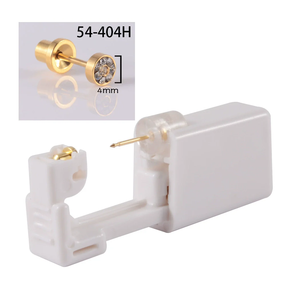 Disposable Ear Piercing Device 316L Stainless Steel Semicircle Diamond Low Pain Puncture Tool - Image 5