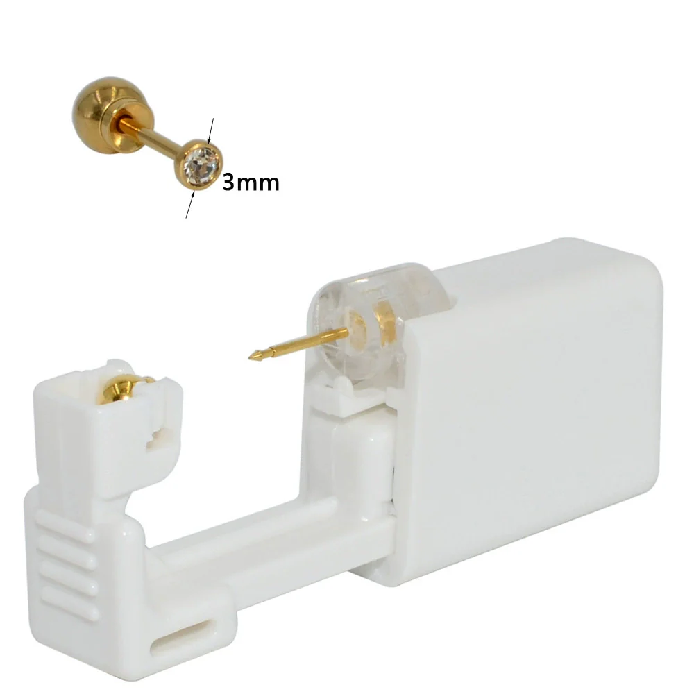 Disposable Ear Piercing Tool Buckle Ear Piercing Device Gold Plated 316L Stainless Steel Geometric Style Ear Stud - Image 14