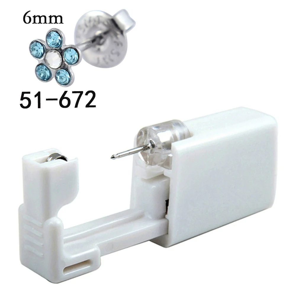 Disposable Lowpain Ear Piercing Gun 316L Stainless Steel Flower Ear Stud Simple Style Unisex - Image 10
