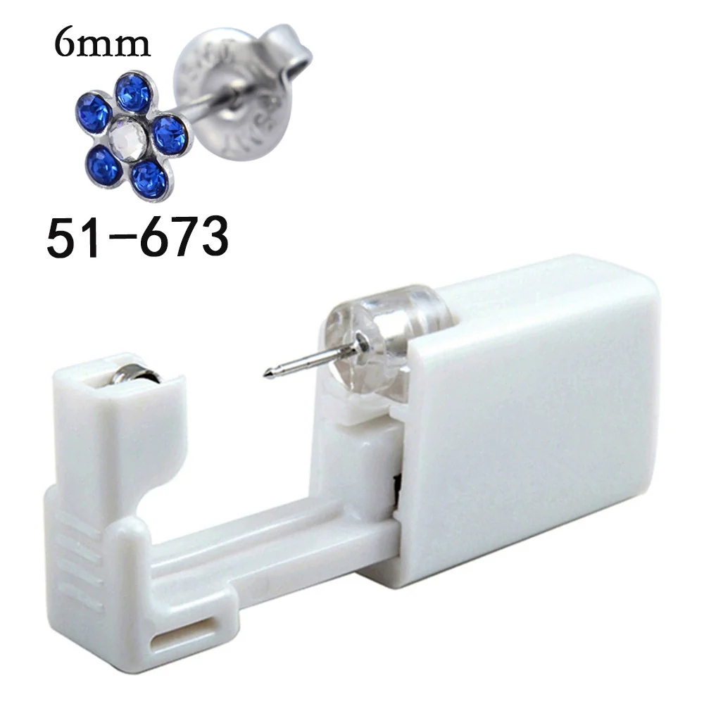 Disposable Lowpain Ear Piercing Gun 316L Stainless Steel Flower Ear Stud Simple Style Unisex - Image 11