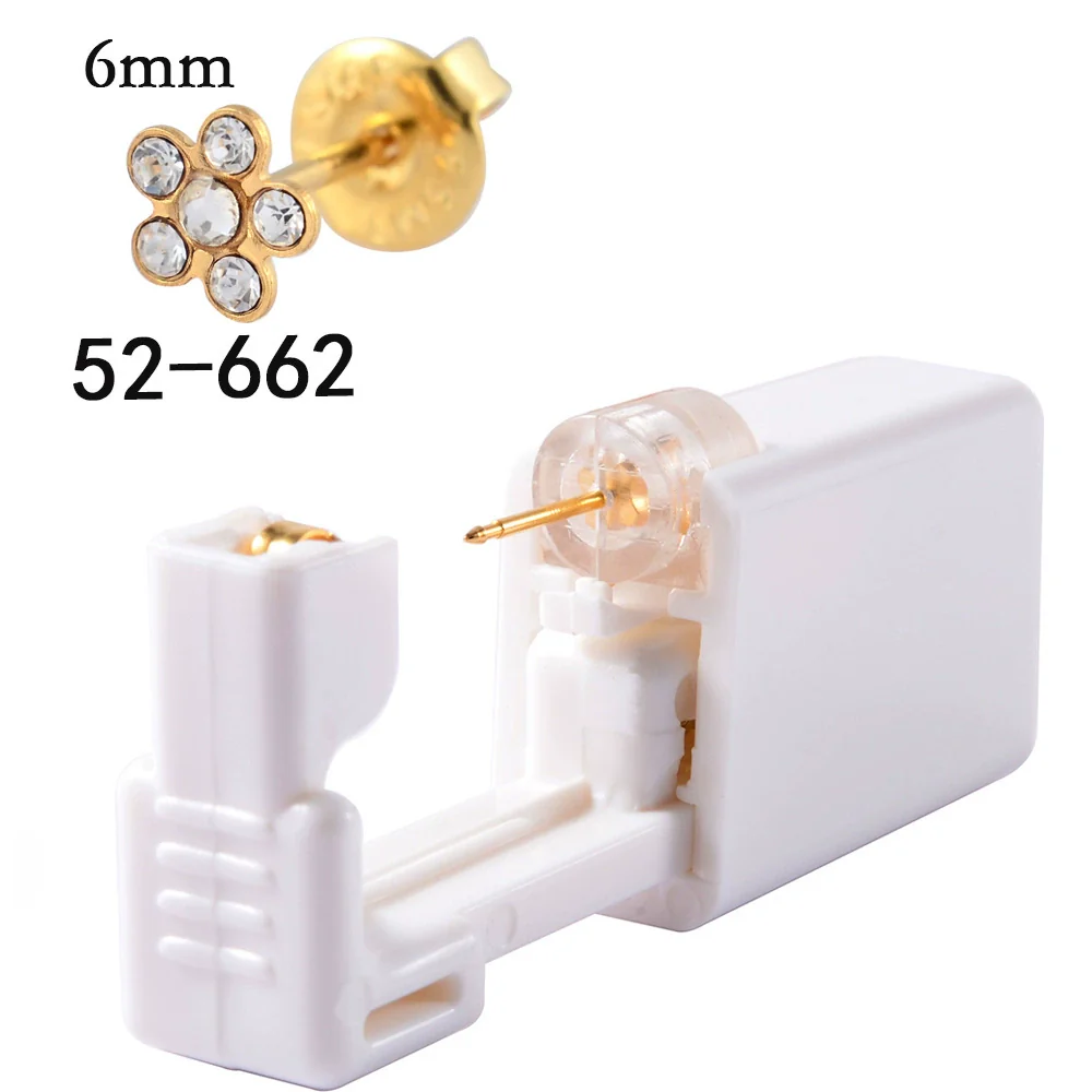 Disposable Lowpain Ear Piercing Gun 316L Stainless Steel Flower Ear Stud Simple Style Unisex - Image 13