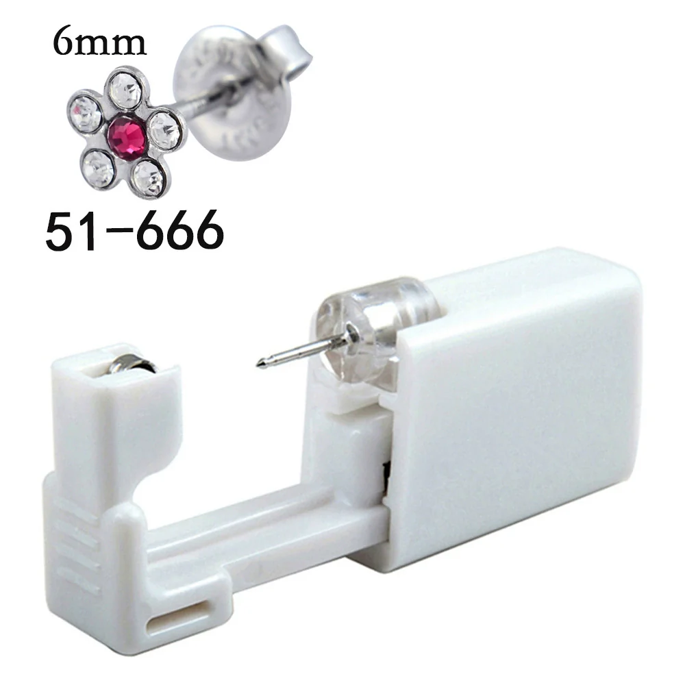 Disposable Lowpain Ear Piercing Gun 316L Stainless Steel Flower Ear Stud Simple Style Unisex - Image 14