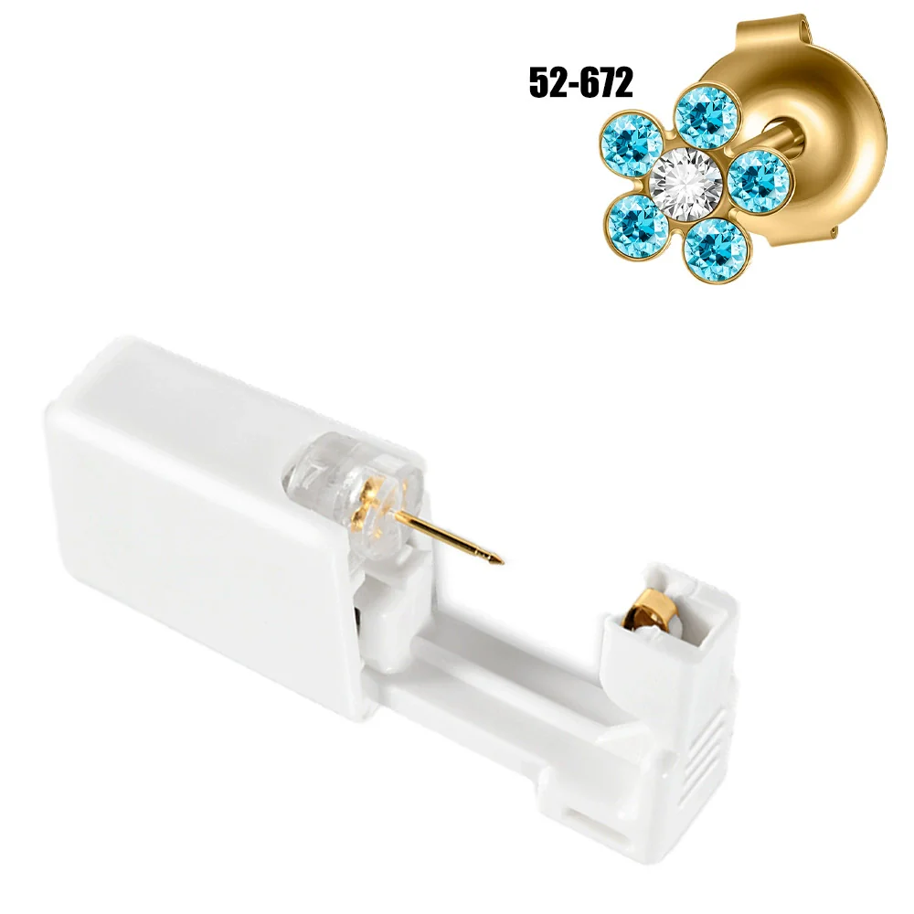 Disposable Lowpain Ear Piercing Gun 316L Stainless Steel Flower Ear Stud Simple Style Unisex - Image 20