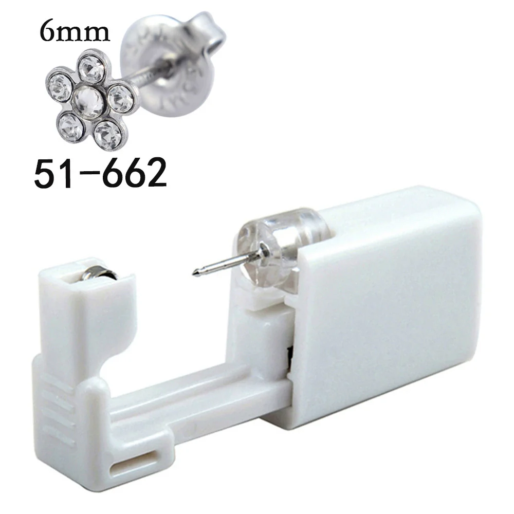 Disposable Lowpain Ear Piercing Gun 316L Stainless Steel Flower Ear Stud Simple Style Unisex - Image 6