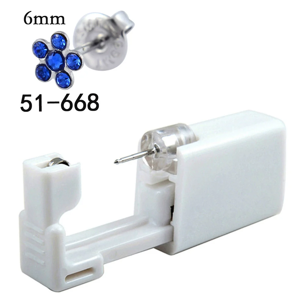 Disposable Lowpain Ear Piercing Gun 316L Stainless Steel Flower Ear Stud Simple Style Unisex - Image 8