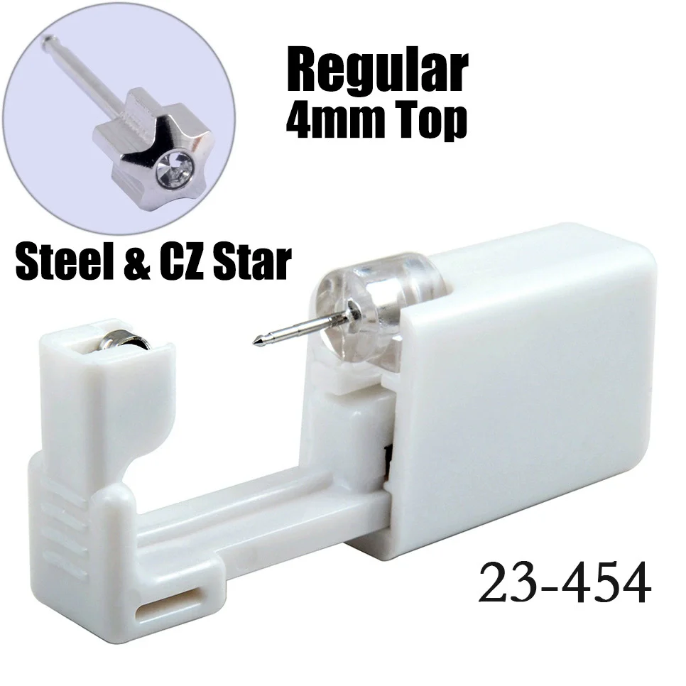 Disposable Lowpain Ear Piercing Gun 316L Stainless Steel Geometric Electroplated Ear Piercing Tool - Image 11
