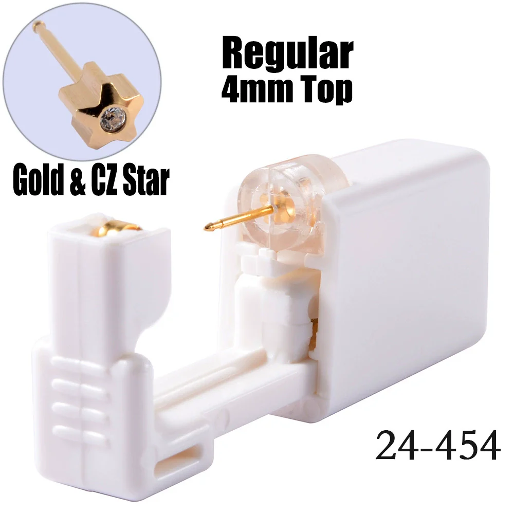 Disposable Lowpain Ear Piercing Gun 316L Stainless Steel Geometric Electroplated Ear Piercing Tool - Image 12