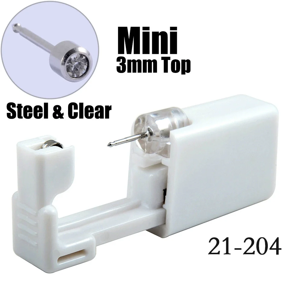 Disposable Lowpain Ear Piercing Gun 316L Stainless Steel Geometric Electroplated Ear Piercing Tool - Image 15