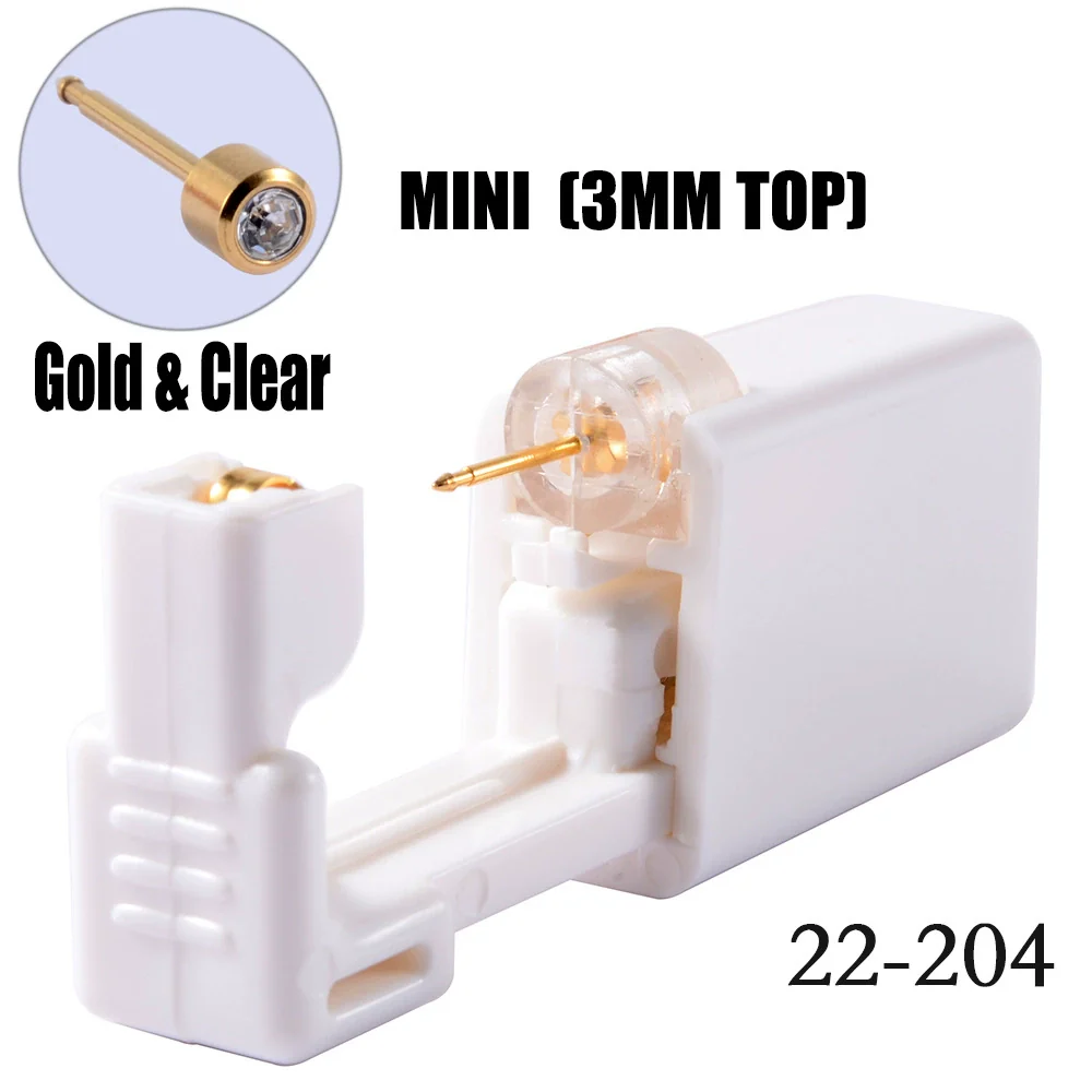 Disposable Lowpain Ear Piercing Gun 316L Stainless Steel Geometric Electroplated Ear Piercing Tool - Image 16