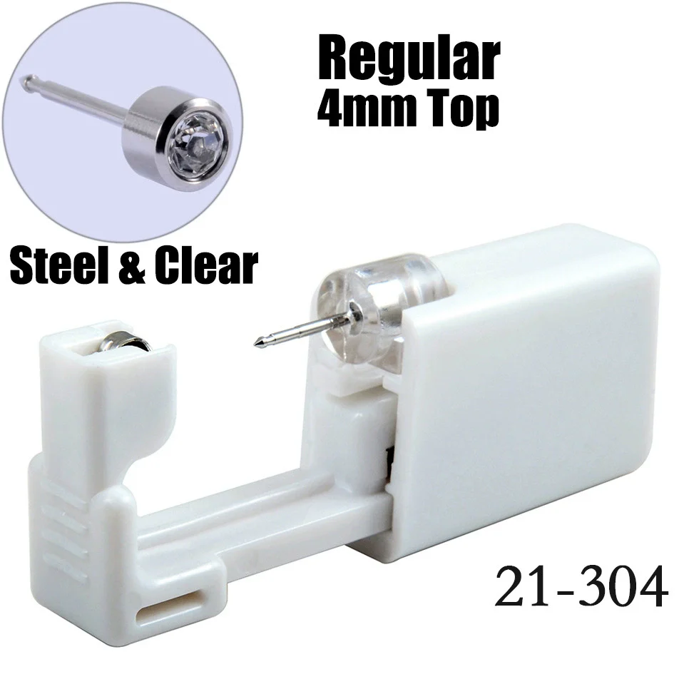 Disposable Lowpain Ear Piercing Gun 316L Stainless Steel Geometric Electroplated Ear Piercing Tool - Image 17