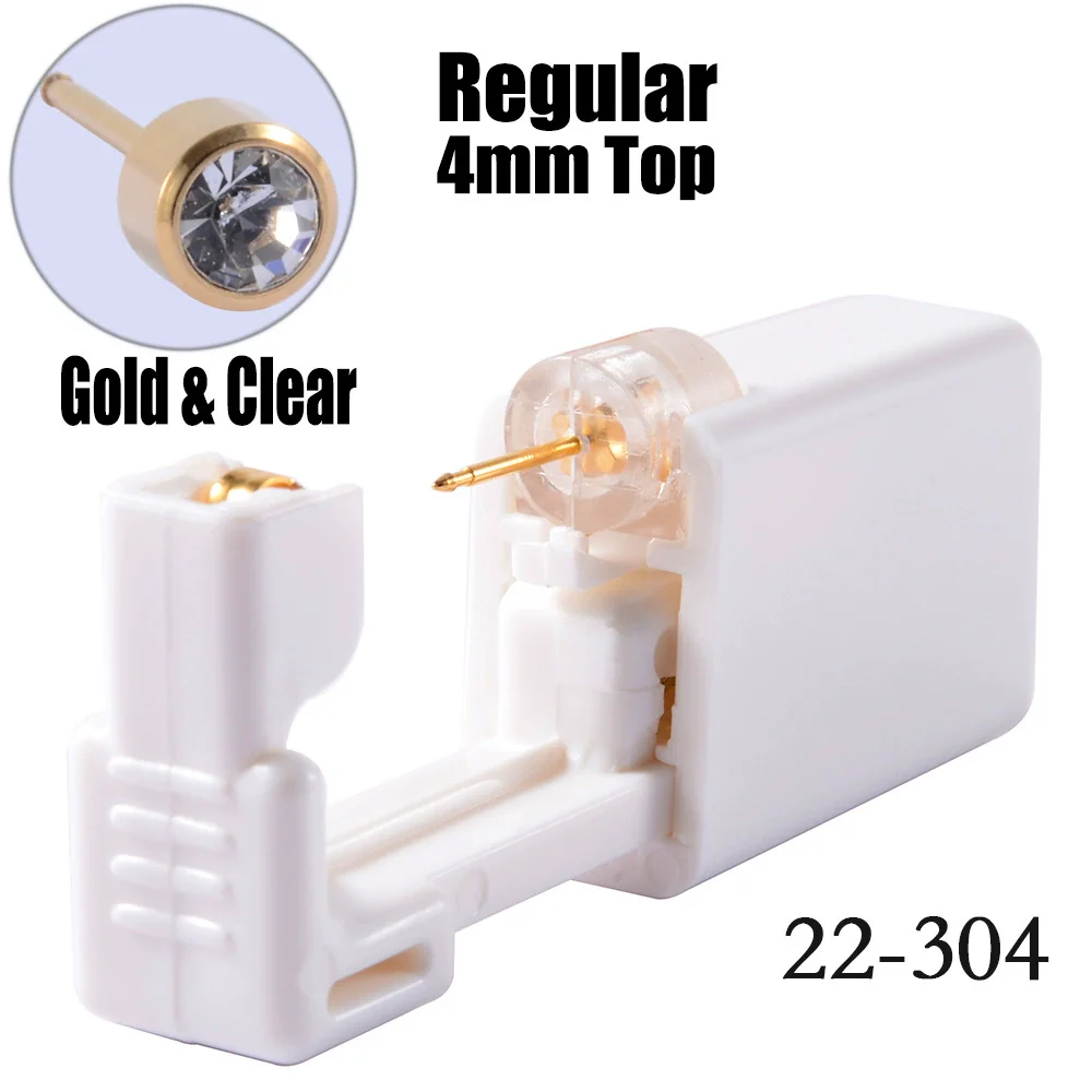 Disposable Lowpain Ear Piercing Gun 316L Stainless Steel Geometric Electroplated Ear Piercing Tool - Image 18