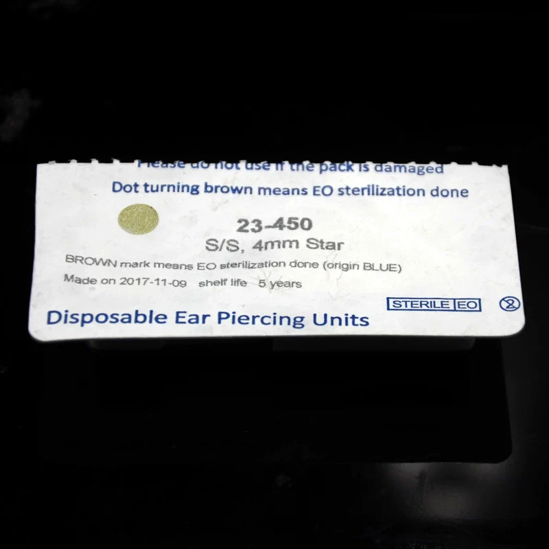 Disposable Lowpain Ear Piercing Gun 316L Stainless Steel Geometric Electroplated Ear Piercing Tool - Image 3