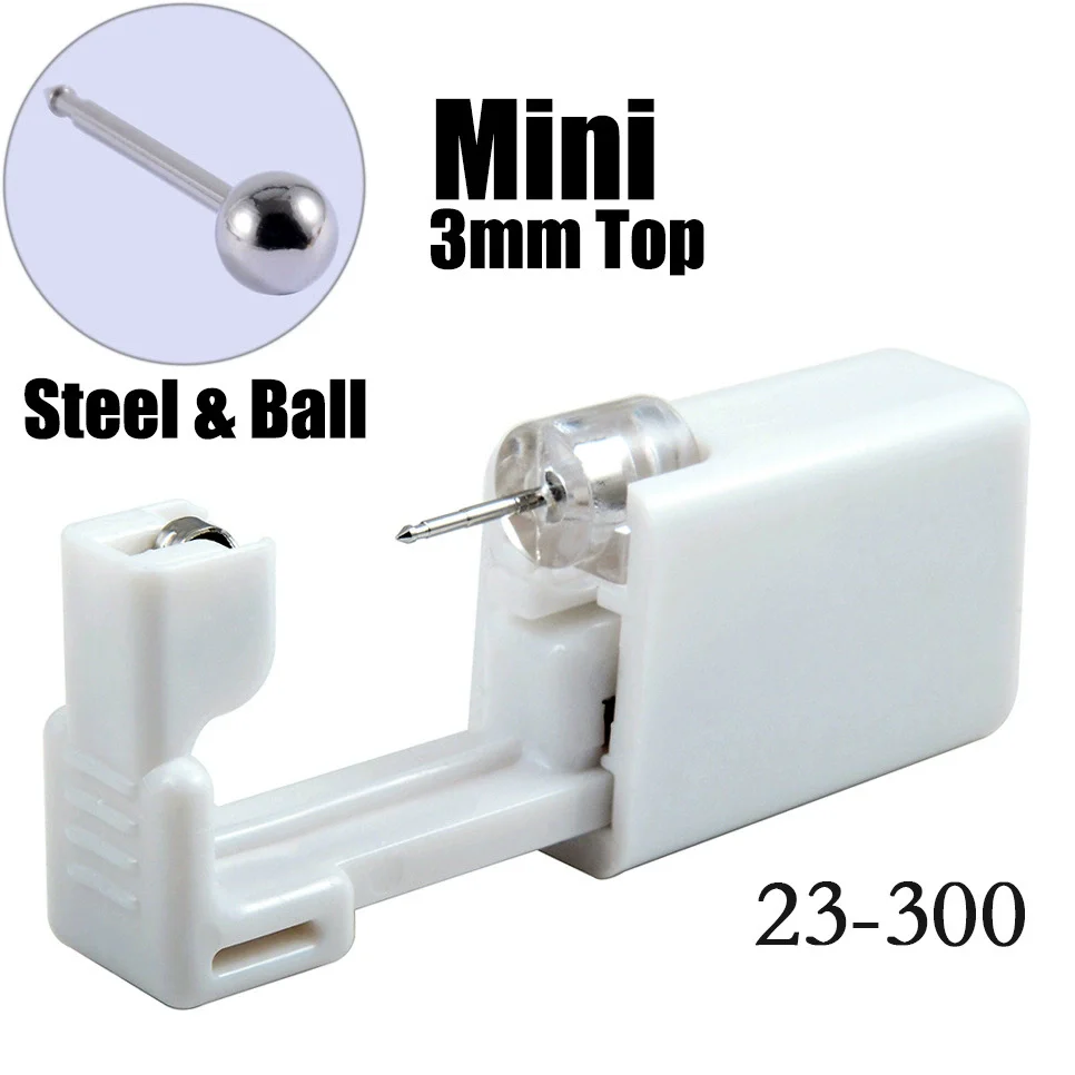 Disposable Lowpain Ear Piercing Gun 316L Stainless Steel Geometric Electroplated Ear Piercing Tool - Image 5
