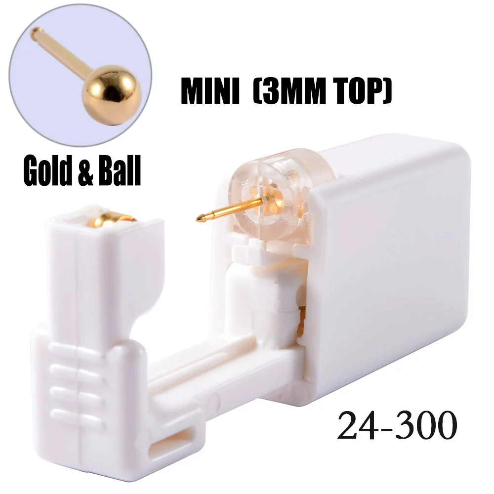 Disposable Lowpain Ear Piercing Gun 316L Stainless Steel Geometric Electroplated Ear Piercing Tool - Image 6