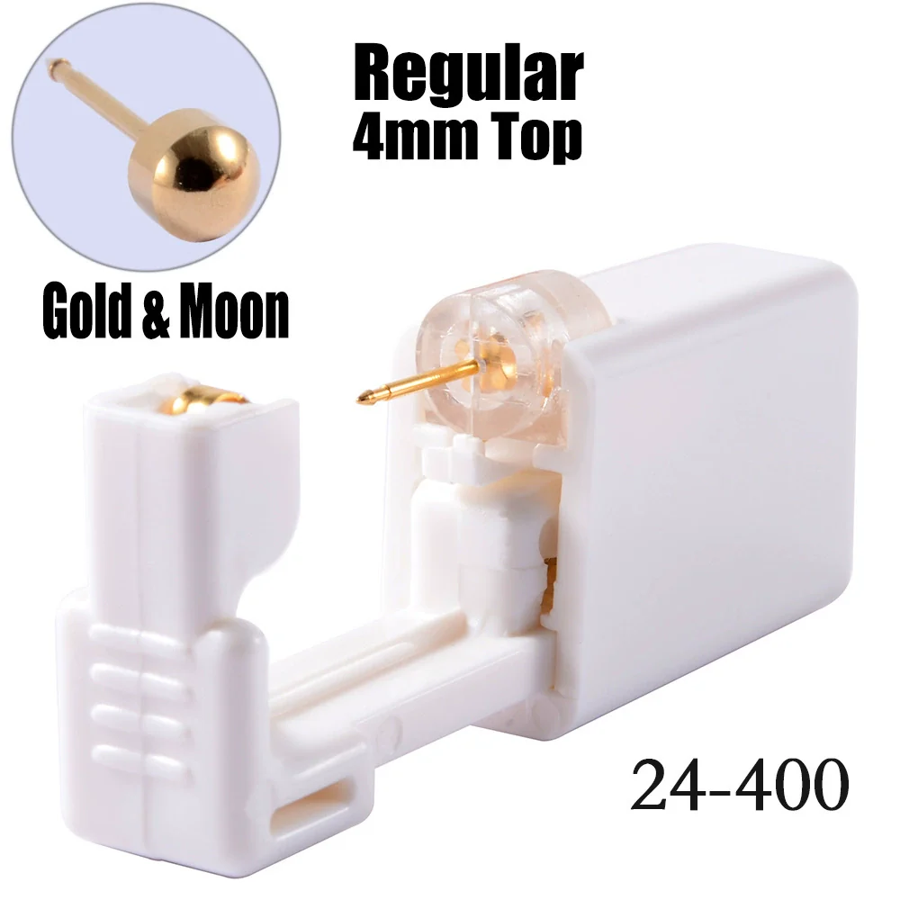 Disposable Lowpain Ear Piercing Gun 316L Stainless Steel Geometric Electroplated Ear Piercing Tool - Image 8