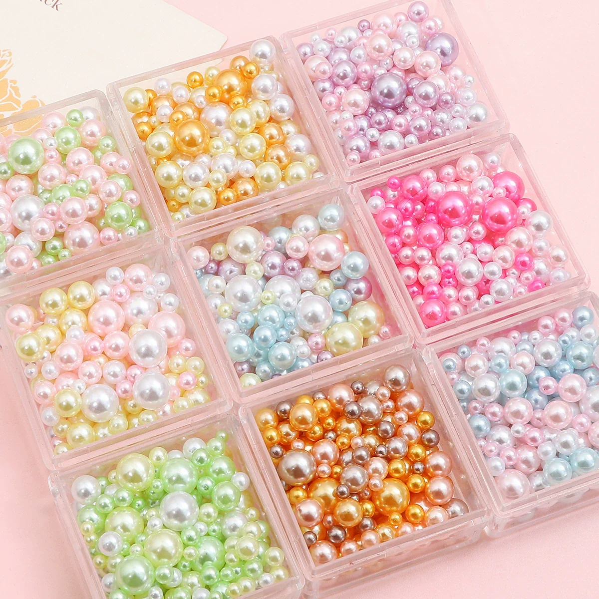 Diy Accessories Imitation Pearl Round Beads For Macaron Cosmetic Case Decorative Handmade - Image 4