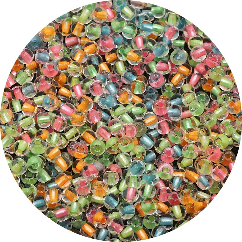 Diy Handmade Glass Beads Material For Bracelet And Mobile Phone Chain Transparent Dyed Core Silk Dopamine Style - Image 25