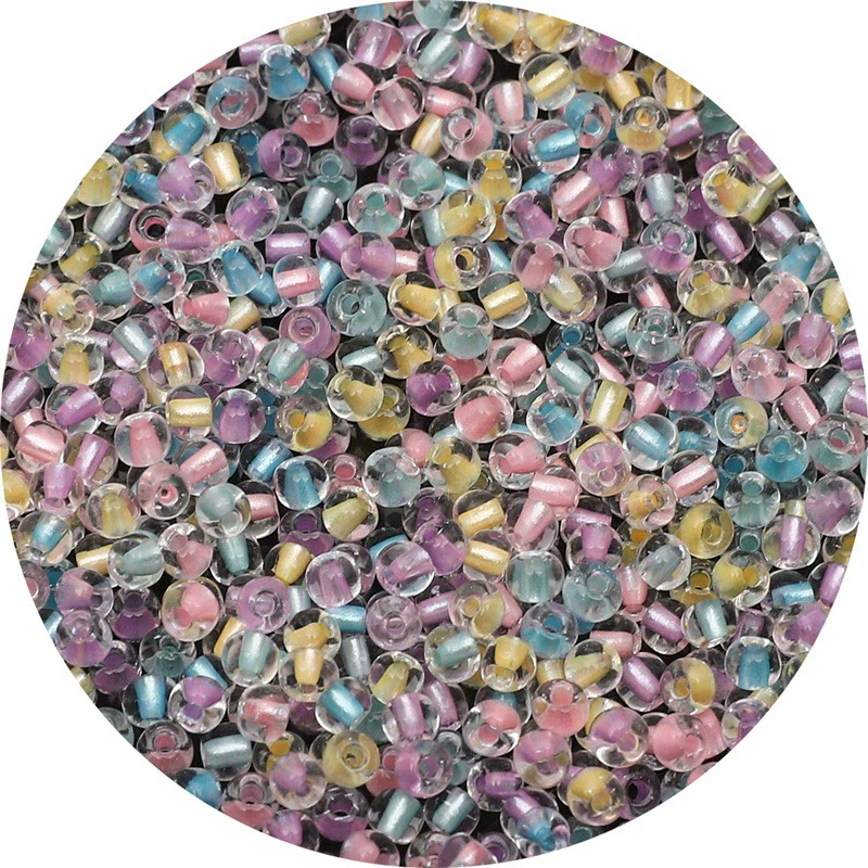 Diy Handmade Glass Beads Material For Bracelet And Mobile Phone Chain Transparent Dyed Core Silk Dopamine Style - Image 26