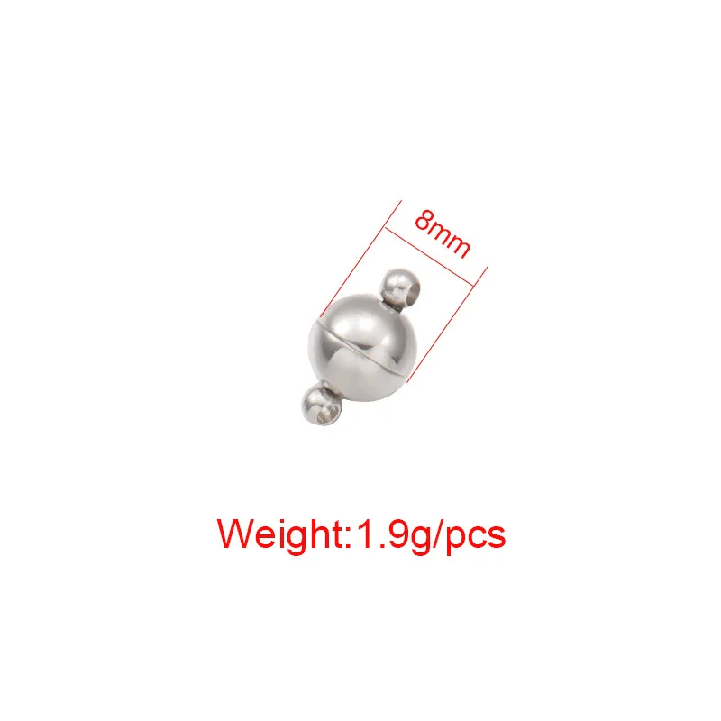 Diy Jewelry Accessories Magnet Buckle Loose Beads Stainless Steel Electroplated - Image 5