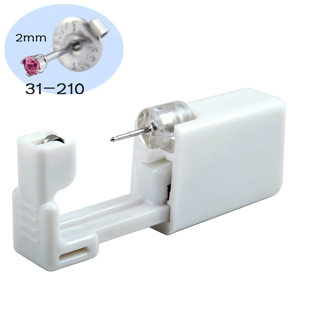 Ear Piercing Tool Ear Stud Gun 316L Stainless Steel Geometric Electroplated - Image 11